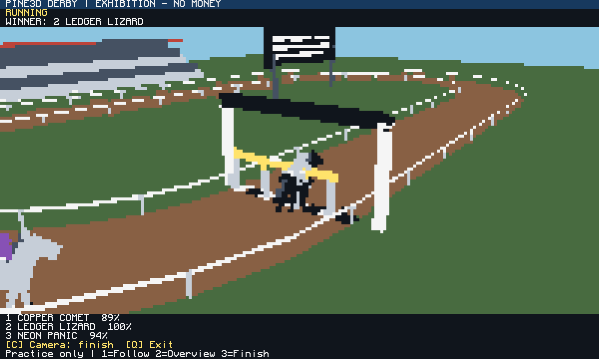 Pine3D Derby finish